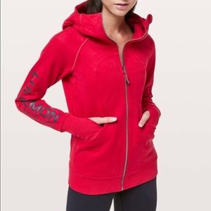 LULULEMON 20y SE Red Scuba Zip Hoodie Jacket